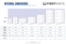 Express COSHH Cabinets - 3 DAY DELIVERY -  Internal Dimensions 
