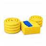 Yellow chemical absorbent pads and socks