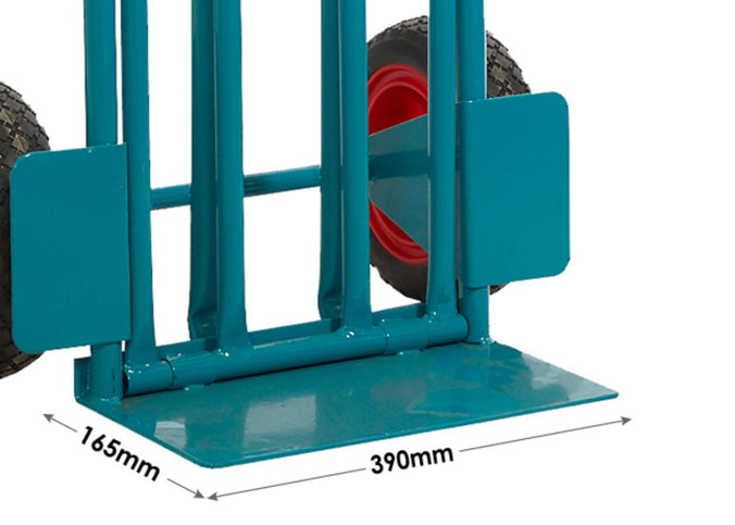 Folding Top Plate Sack Truck - 250kg Loads toe plate down (4583395328035)