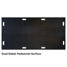 Pedestrian surface for heavy duty ground protect tile