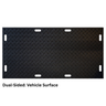 Vehicle surface heavy duty ground protect tile