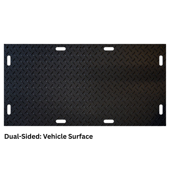 Vehicle surface heavy duty ground protect tile