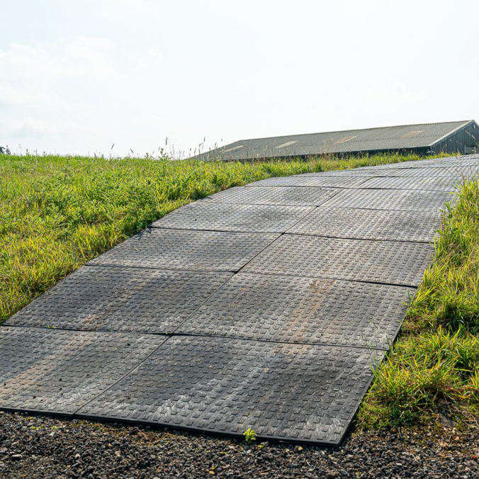 Ground Protect Tile on top of grassy bank