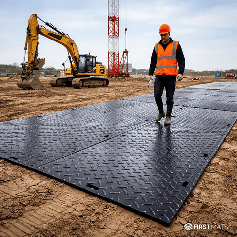 Heavy-Duty Ground Protection Tiles - 150 Tonne