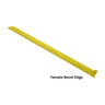Yellow female bevel edge for interlocking rubber mats