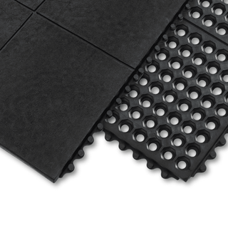Heavy-Duty Interlocking Anti-Fatigue Mat Tiles