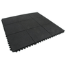 Solid top interlocking rubber mat