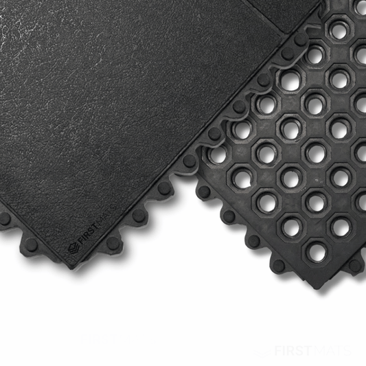 Heavy-Duty Interlocking Anti-Fatigue Mat Tiles