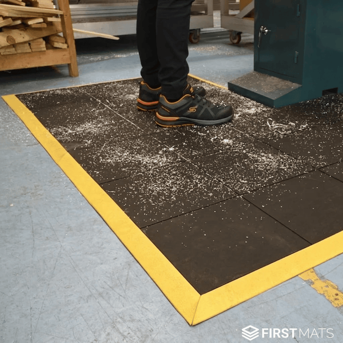 Heavy-Duty Interlocking Anti-Fatigue Mat Tiles