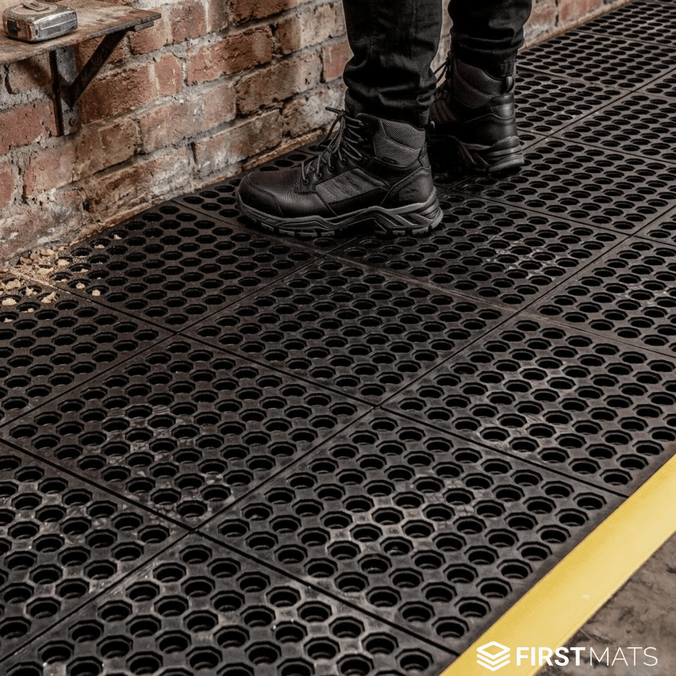 Heavy-Duty Interlocking Anti-Fatigue Mat Tiles