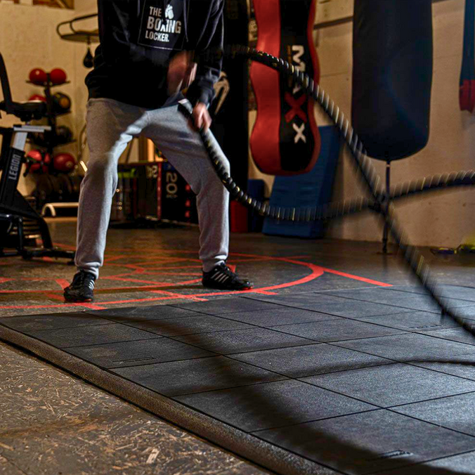 Heavy-Duty Interlocking Gym Mat Tiles