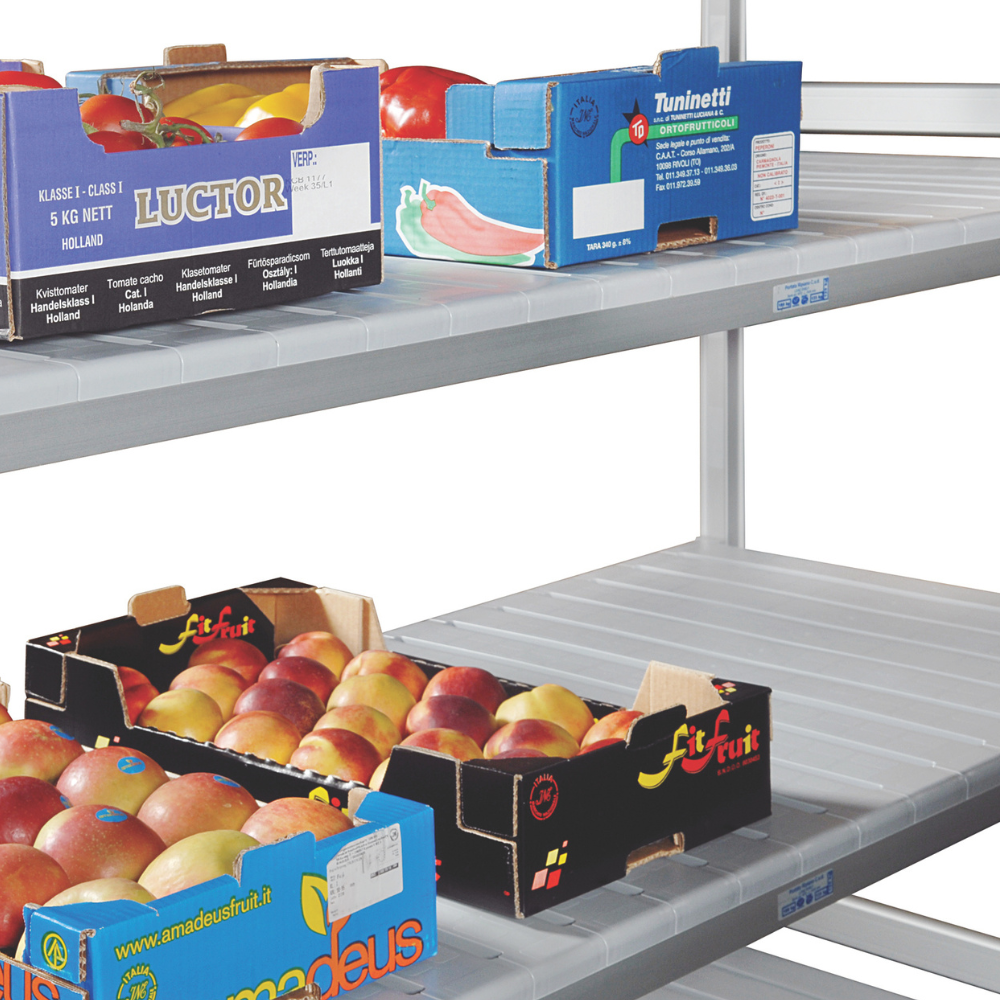 4-Tier Aluminium Cold Room Shelving - 600mm Depth