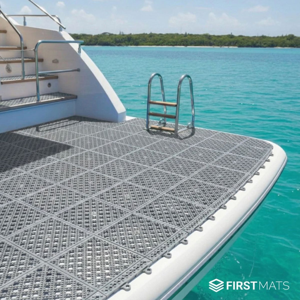 Interlocking PVC Boat Deck Matting Tiles