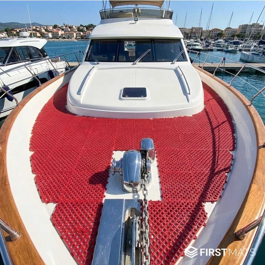 Interlocking PVC Boat Deck Matting Tiles