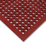 Kitchen Oil-Resistant Non-Slip Rubber Mat - Red corner swatch 