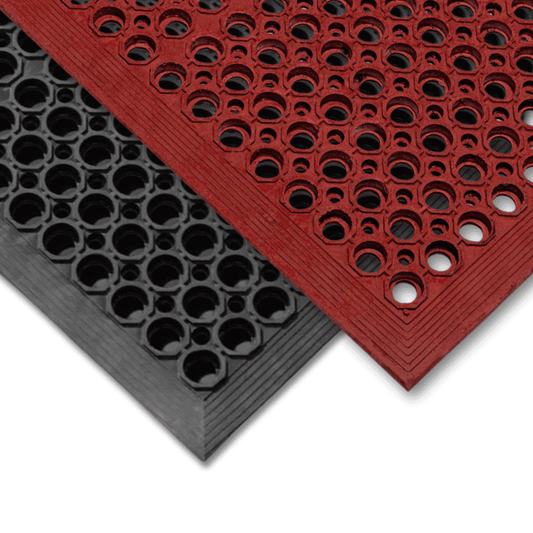 Kitchen Oil-Resistant Non-Slip Rubber Mat - Colour options, Black or Red