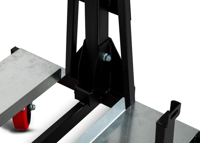 Close up of folding mechanism