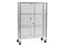 Mobile Four-Tier Wire Mesh Cage Lockers