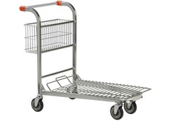 Nestable Goods Trolley with Rear Basket