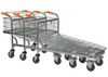 Zinc Plated Nestable Cash & Carry Trolley with Fixed Basket - Nestable