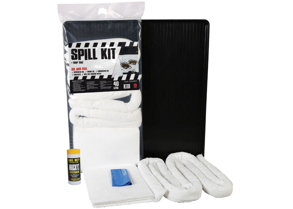 Oil & Fuel Spill Kit with Drip Tray (20 to 90 Litres)