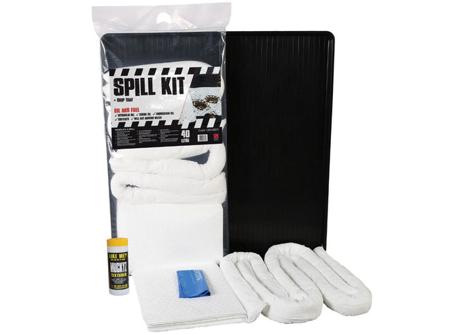 Oil & Fuel Spill Kit with Drip Tray (20 to 50 Litres)