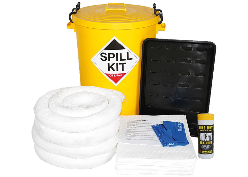 Oil & Fuel Spill Kit with Drip Tray (20 to 90 Litres)