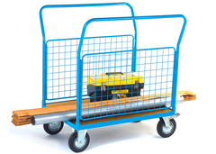 Heavy Duty Platform Trolley With 2 Mesh Sides