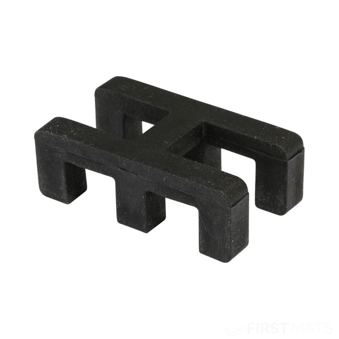 Black duckboard matting connector piece