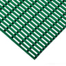 Green PVC duckboard matting corner swatch