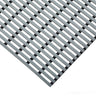Grey PVC duckboard matting corner swatch