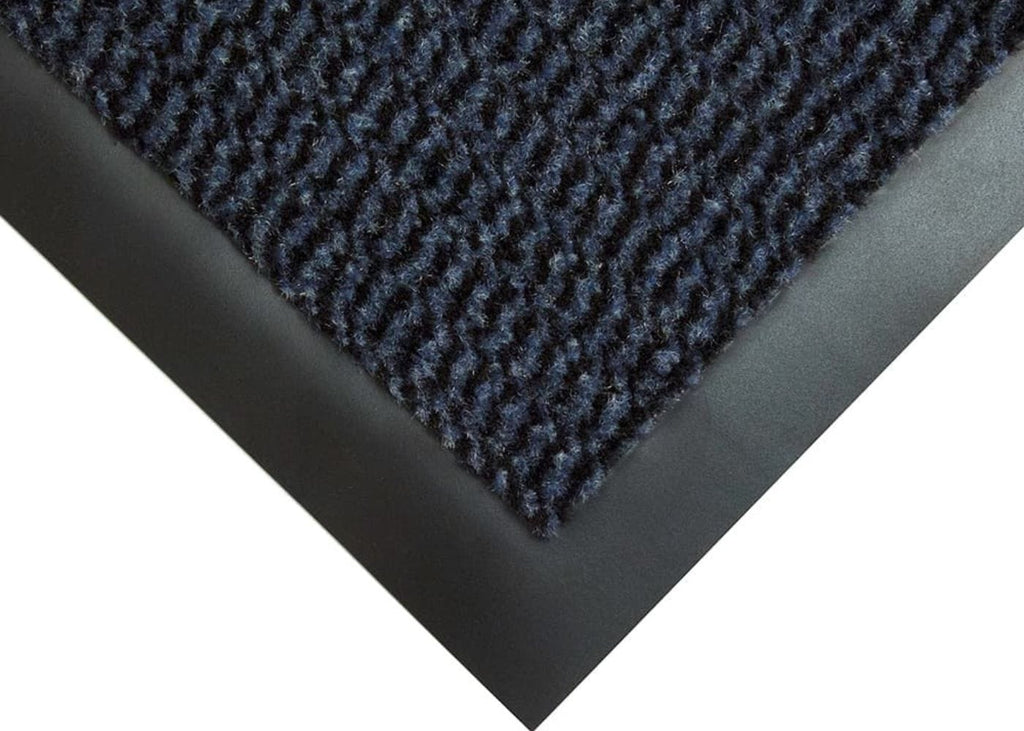 Plush Choice Entrance Mat - 7mm Thick - Black & Blue Swatch
