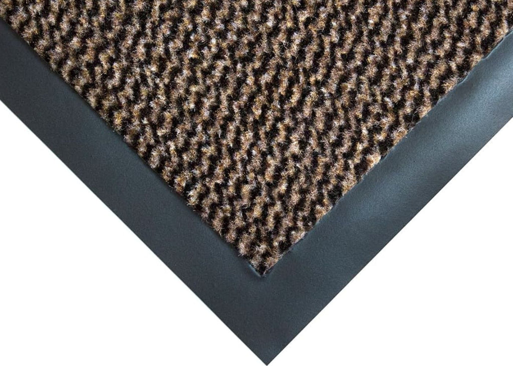 Plush Choice Entrance Mat - 7mm Thick - Black & Brown Swatch