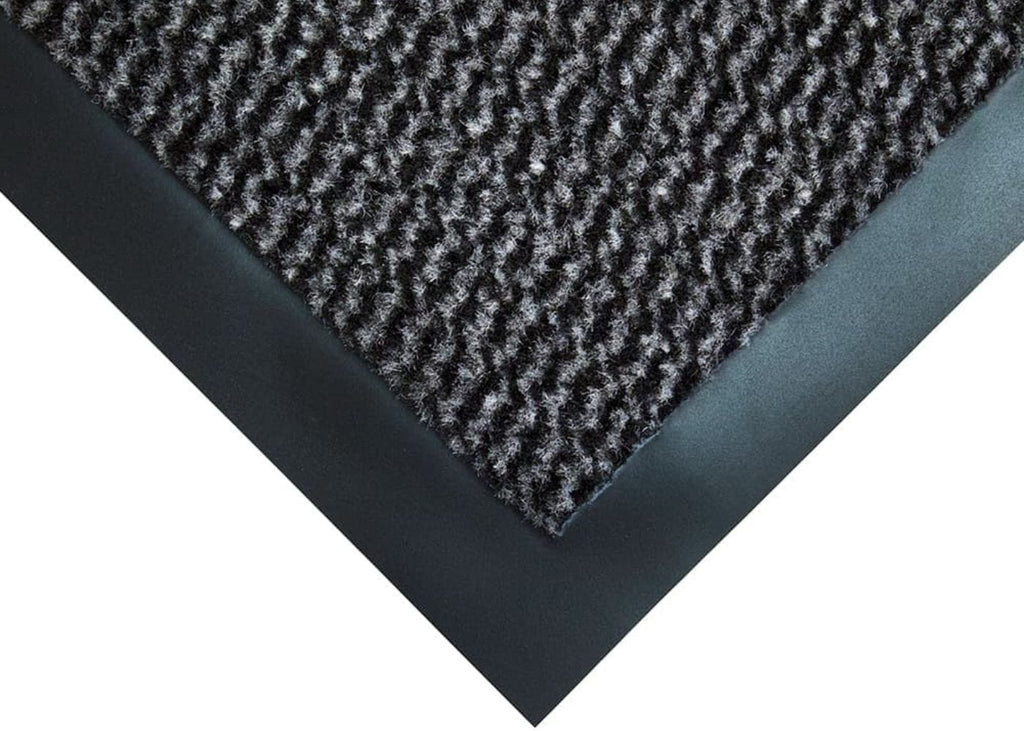 Plush Choice Entrance Mat - 7mm Thick - Black & Steel Swatch