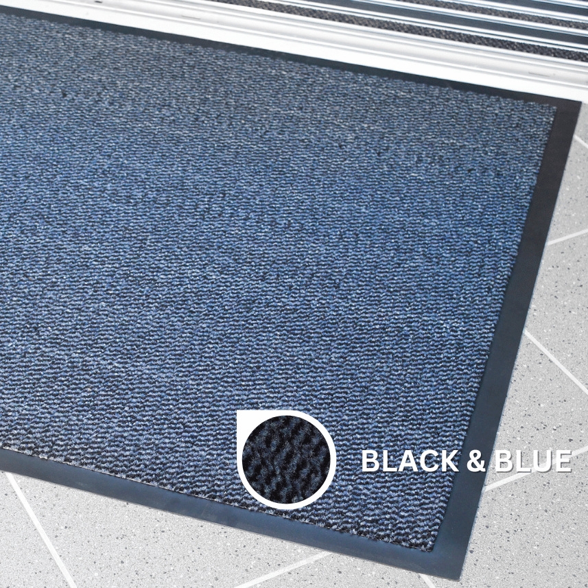 Plush Choice Mat in Black/Blue Colour