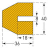 Foam Edge Protectors - Push Fit - 1m Long