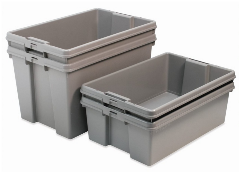 Recycled Plastic Storage Containers with Lids 5 Pack