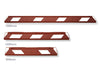 Red and White Rubber Parking Stops (90cm, 120cm, 180cm)
