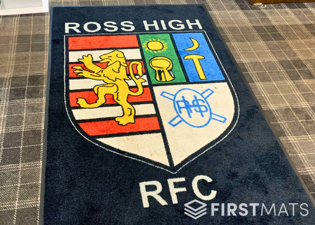 School Logo Mats Printed Logo Mats for Schools First Mats