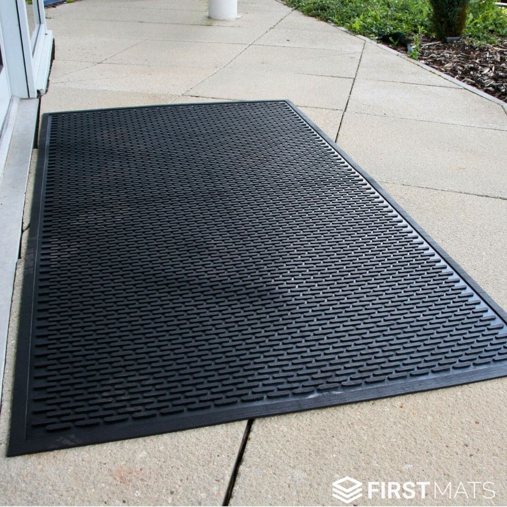 Low-Profile Outdoor Rubber Door Mat
