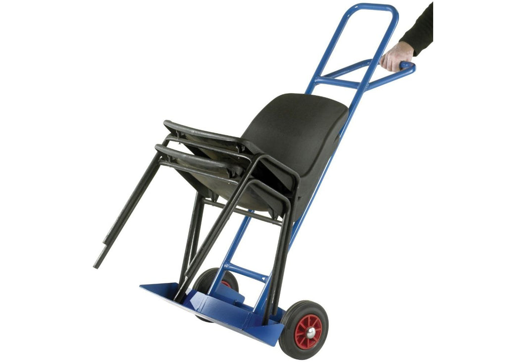 Industrial Chair Trolleys Solid Rubber tilted