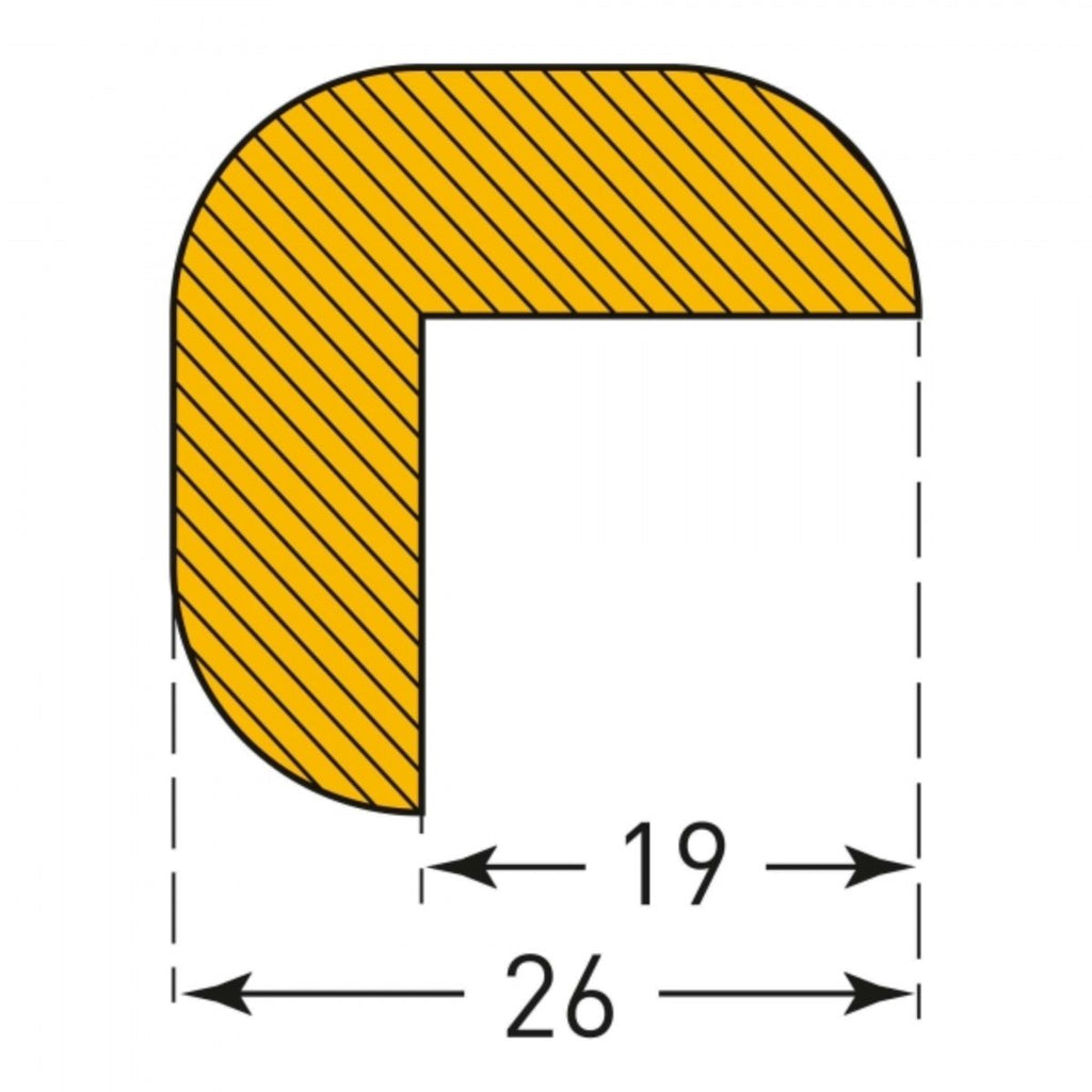 Self-Adhesive Foam Edge Protectors - 1m Long