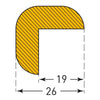 Self-Adhesive Foam Edge Protectors - 1m Long