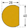 Foam Surface Protector Strips - Self-Adhesive - 1m Long
