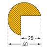Self-Adhesive Foam Edge Protectors - 1m Long