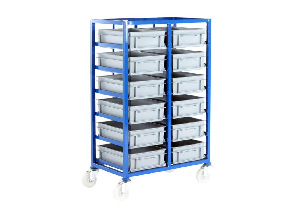 Small Parts Storage Mobile Tray Rack