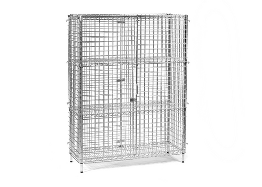 Static Four-Tier Wire Mesh Cage Lockers