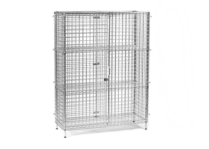 Static Four-Tier Wire Mesh Cage Lockers