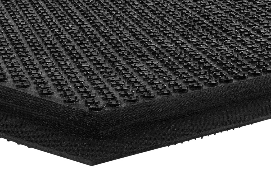 Supreme Scrape Ultra-Durable Anti-Fatigue Safety Mat - Black Side view