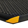 Supreme Scrape Ultra-Durable Anti-Fatigue Safety Mat Black and Yellow, side profile